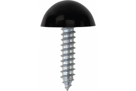 Number Plate Fasteners - Self-Tappers with Domes and Cups